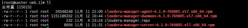 Cloudera Manager RPMパッケージ