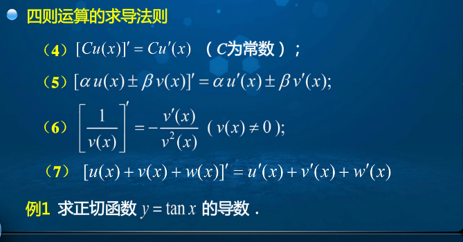 高等数学学习笔记——第二十三讲——导数运算法则_导数的运算法则公式-CSDN博客