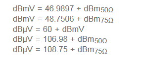 单位意义：dB、dBm与dBw、dBμ与dBV、dBi与dBd、dBFS