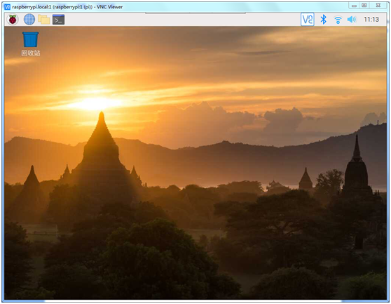 树莓派连接到电脑显示图形界面