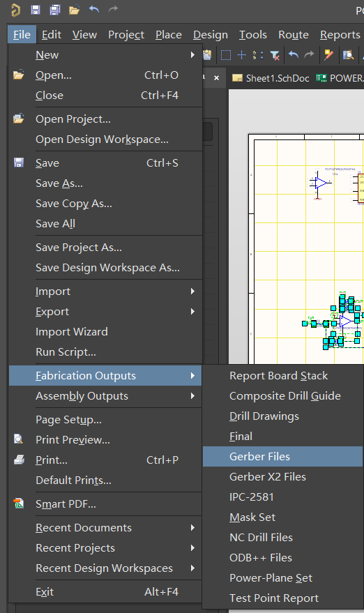 ad输出gerber文件步骤