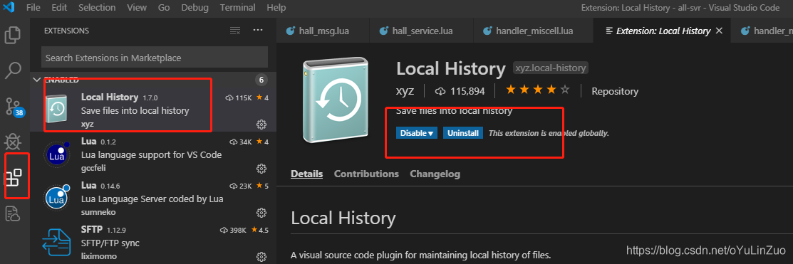 VSCode 的 Local History插件使用_vscode local history-CSDN博客