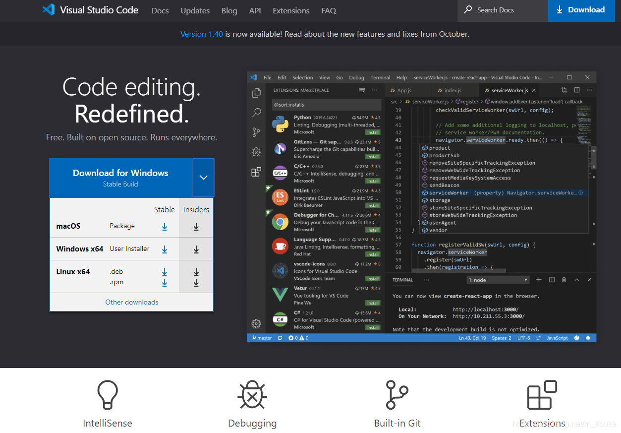 在VisualStudioCode中搭建VUE框架_visual studio code的框架在哪里-CSDN博客