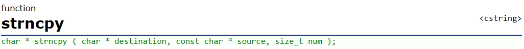 strncpy
