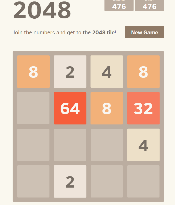 2048游戏