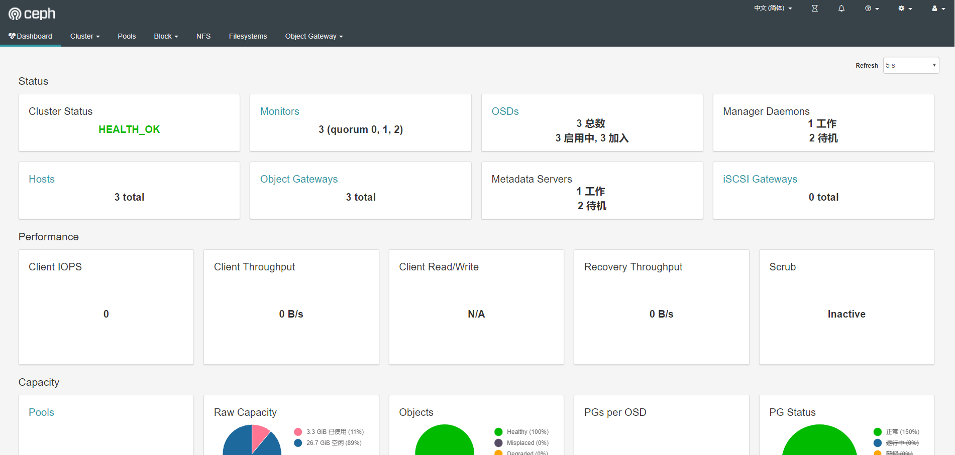 Centos7系统Docker Ceph 集群的安装配置（中篇）_[errno 13] error connecting to the ...