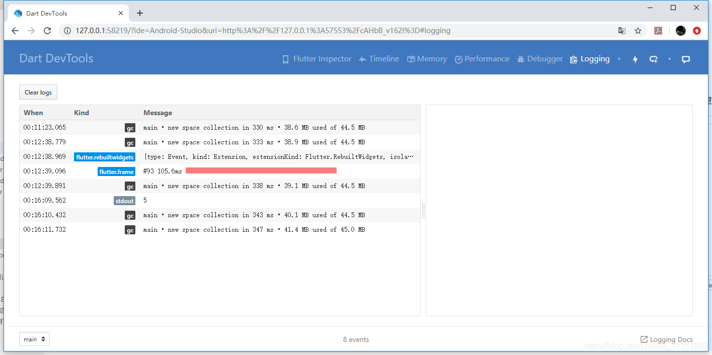 Dart DevTools