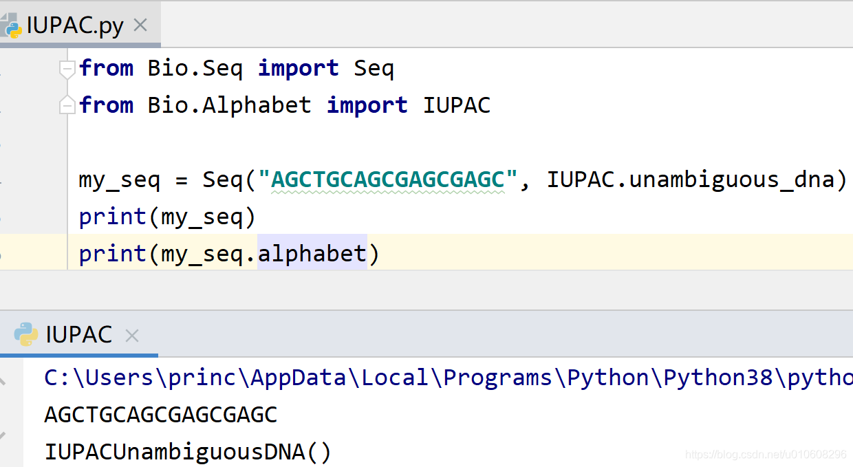 Iupac Number Python Biopython-Chapter3.生物序列对象_biopython的transcribe-CSDN博客