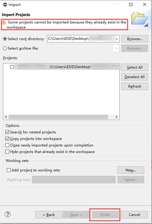 解决：Eclipse导入Java项目时提示： Some Projects Cannot Be Imported Because They ...