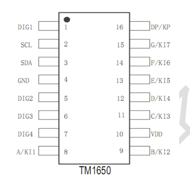 Микросхема tm1650 схема подключения
