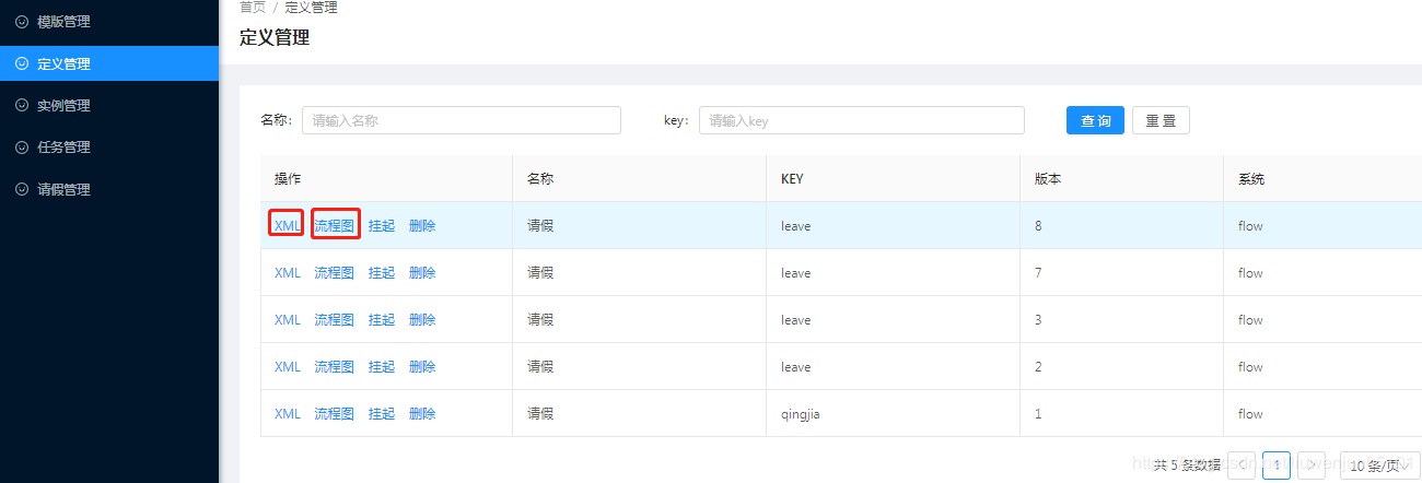 工作流实战_07_flowable 流程定义查看流程图和xml