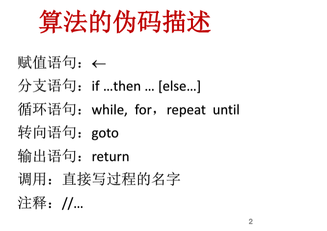 算法的伪码表示_用伪代码表示算法-CSDN博客