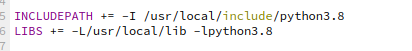Linux 下QT调用Python库文件 以及Linux 安装Python3.8开发环境 问题_linux中qt运行python脚本-CSDN博客