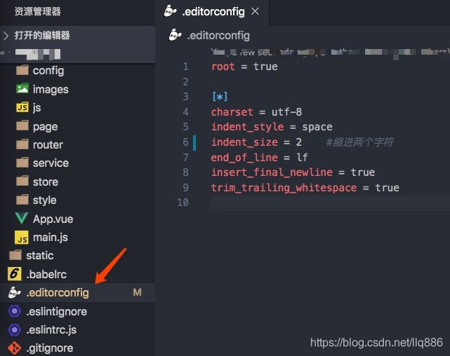 Indent two characters Configuration