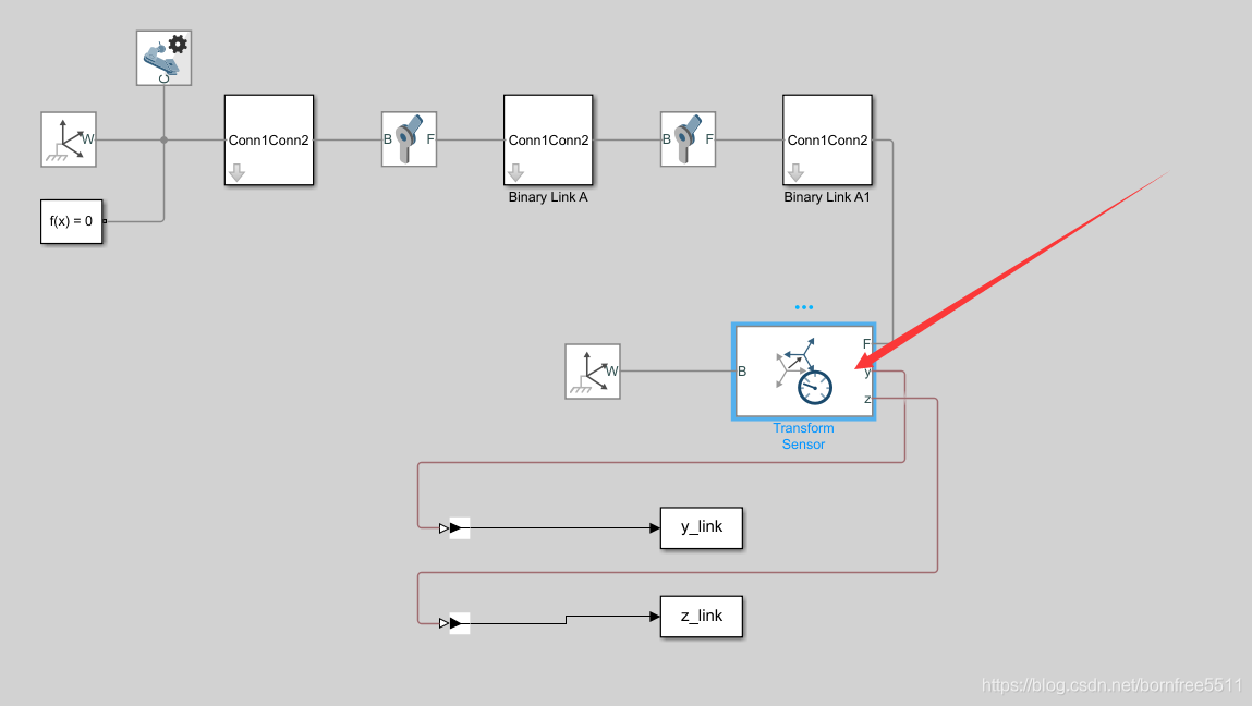 Transform Sensor Simulink Simscape Multibody -- 使用Transform Sensor 测量运动_simscape transform sensor ...