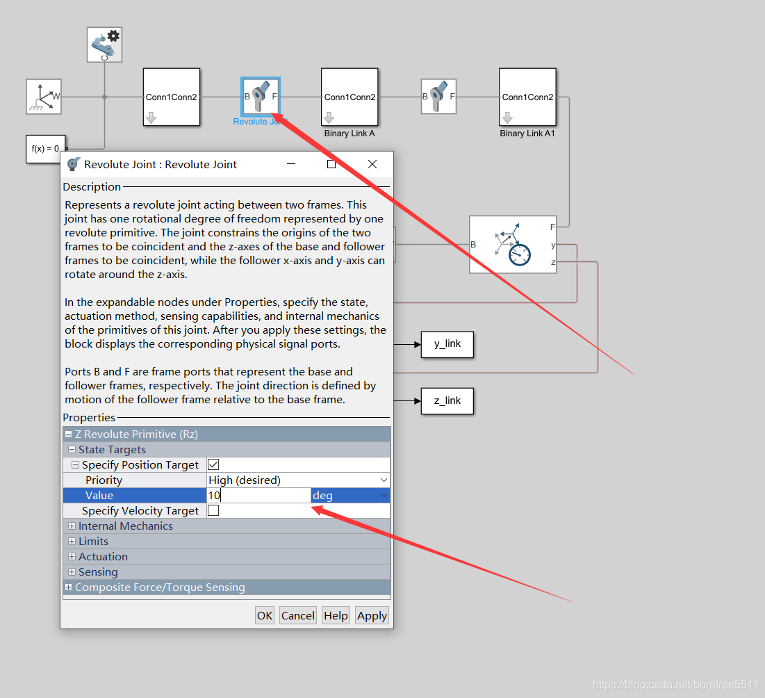 Transform Sensor Simulink Simscape Multibody -- 使用Transform Sensor 测量运动_simscape transform sensor ...