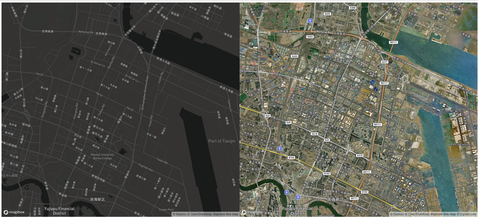 mapbox双屏联动,两个地图联动