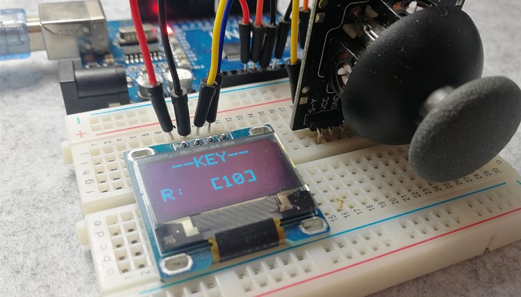 摇杆按键操作OLED