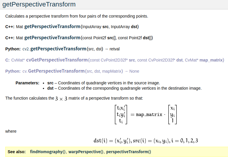使用OpenCV实现透视变换_opencv getperspectivetransform-CSDN博客