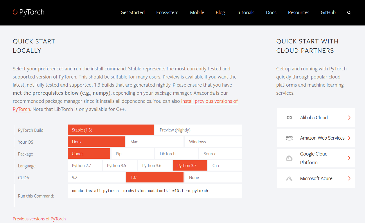 ubuntu18.04安装cuda cudnn pytorch