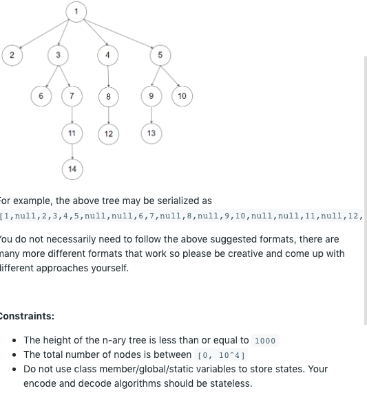 Serialize And Deserialize A Given N-Ary Tree