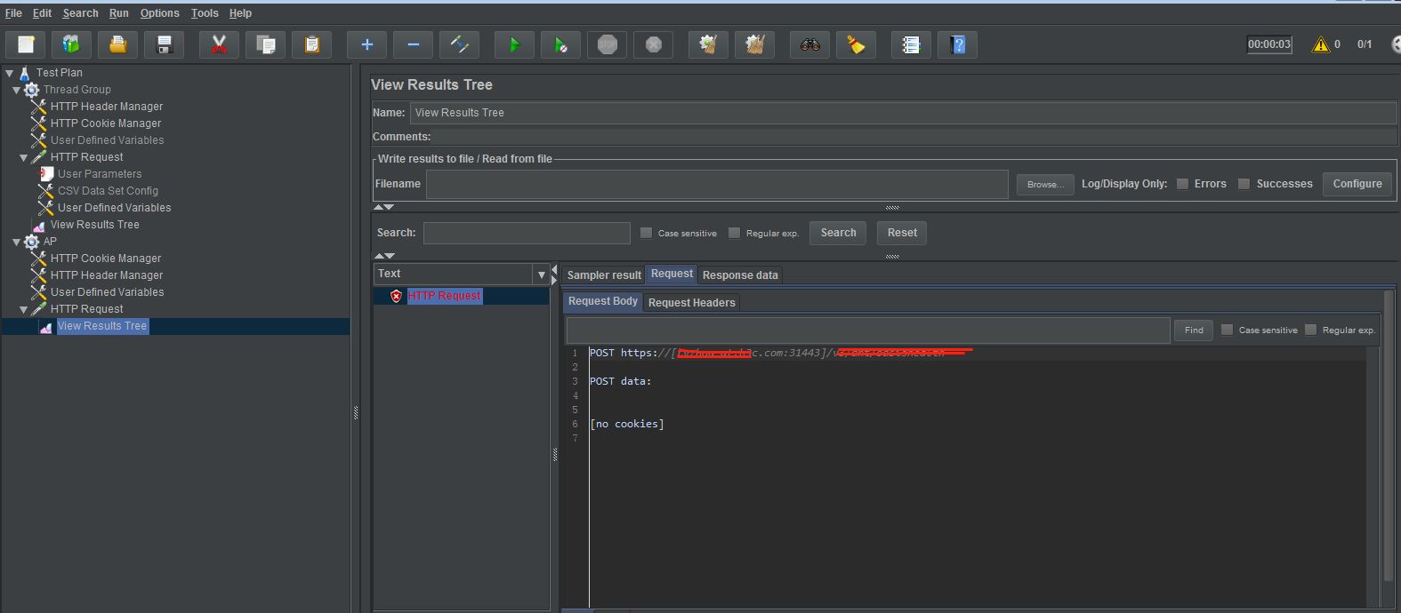 7.Jmeter Malformed IPv6 address at index