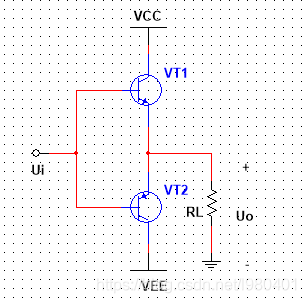 Simple push-pull circuit