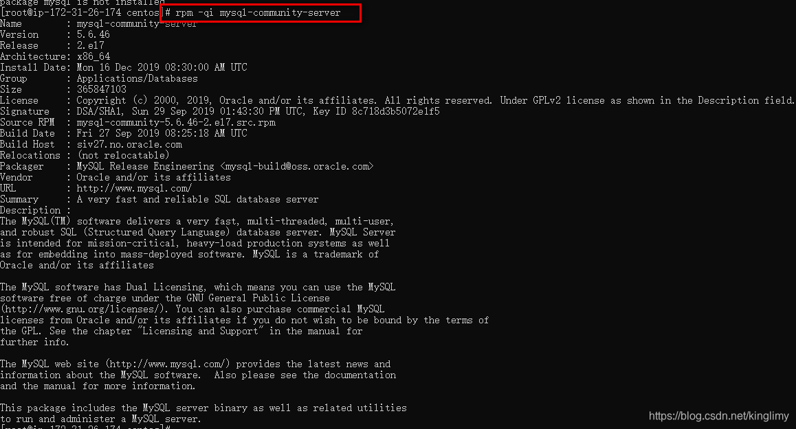 AWS云服务器CentOS7.5安装MYSQL