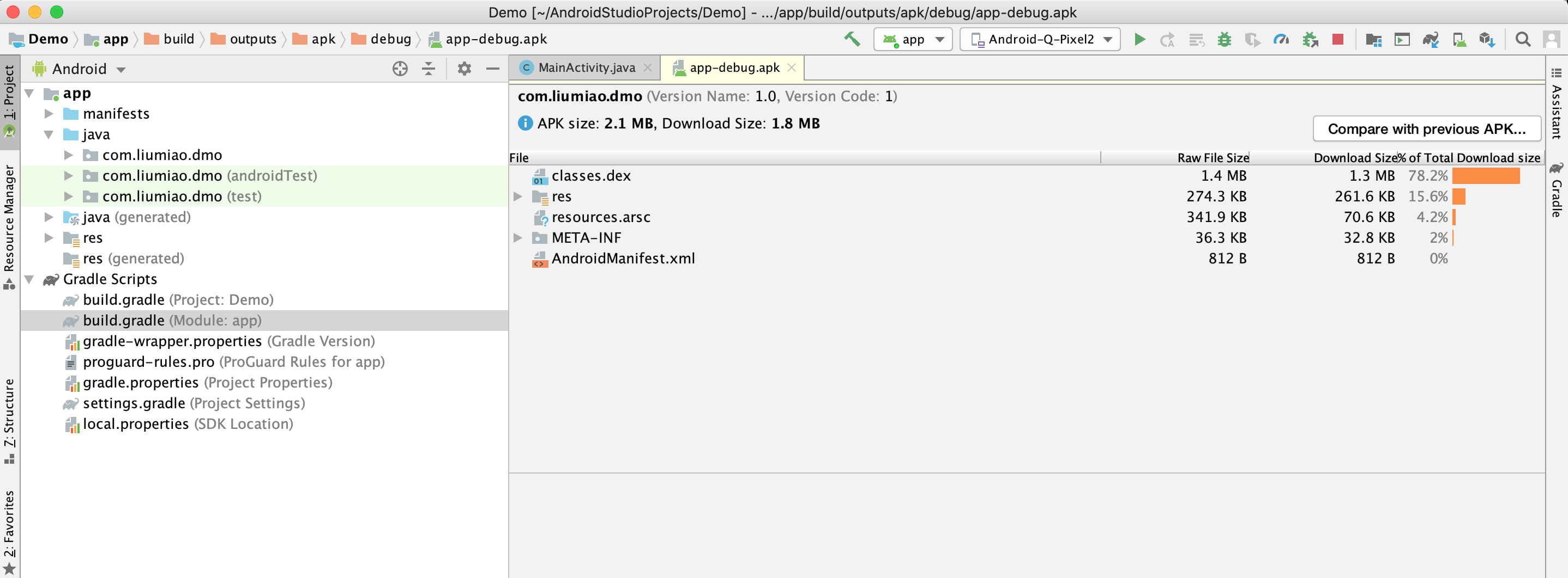 Android应用构建 3 Android Studio 3 5 3 Apk文件构建与验证 知行合一止于至善 Csdn博客