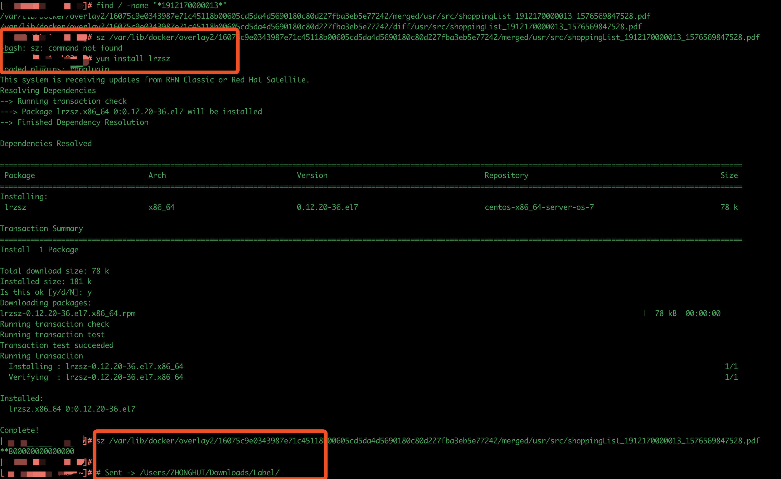 Linux 用 sz 下载文件报bash sz command not foundCSDN博客