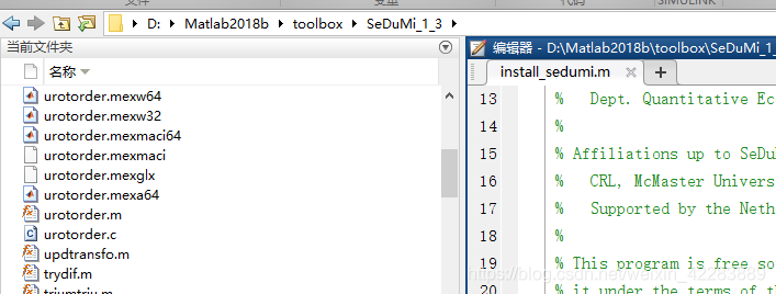 Matlab2018b配置安装SeDuMi_1.3_sedumi matlab-CSDN博客