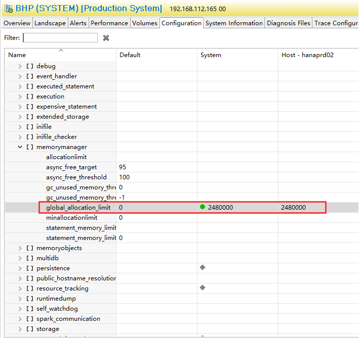 SAP Hana Memory Pool (global_allocation_limit)_sap hana allocationlimitCSDN博客