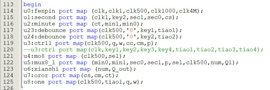 程序的最后的例化