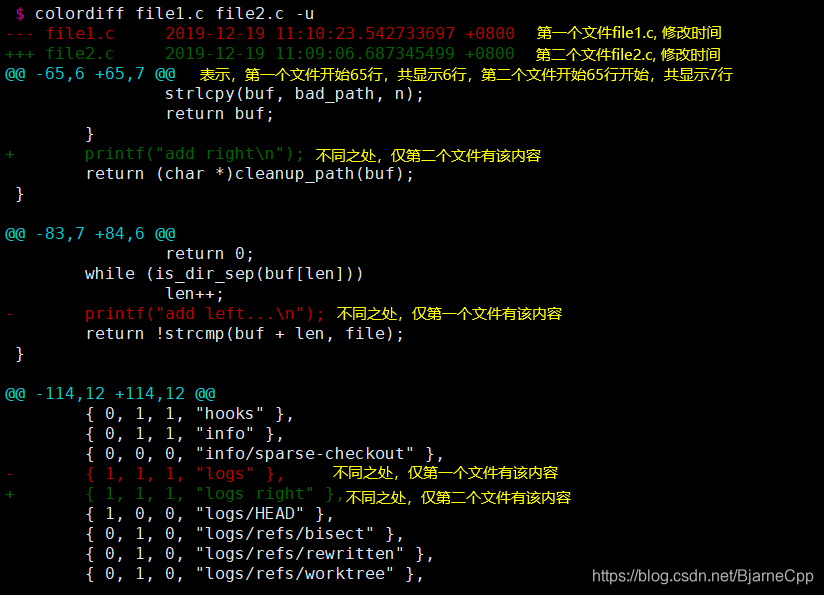 C Diffclut Code diff命令--输出格式解读_diff format-CSDN博客