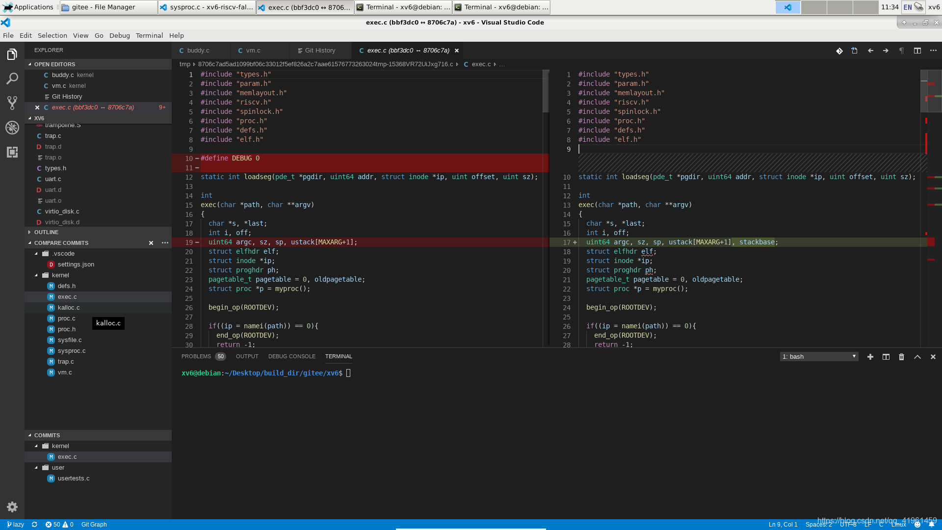 vscode查看两个commit的差异_vscode对比两次commit的差异-CSDN博客