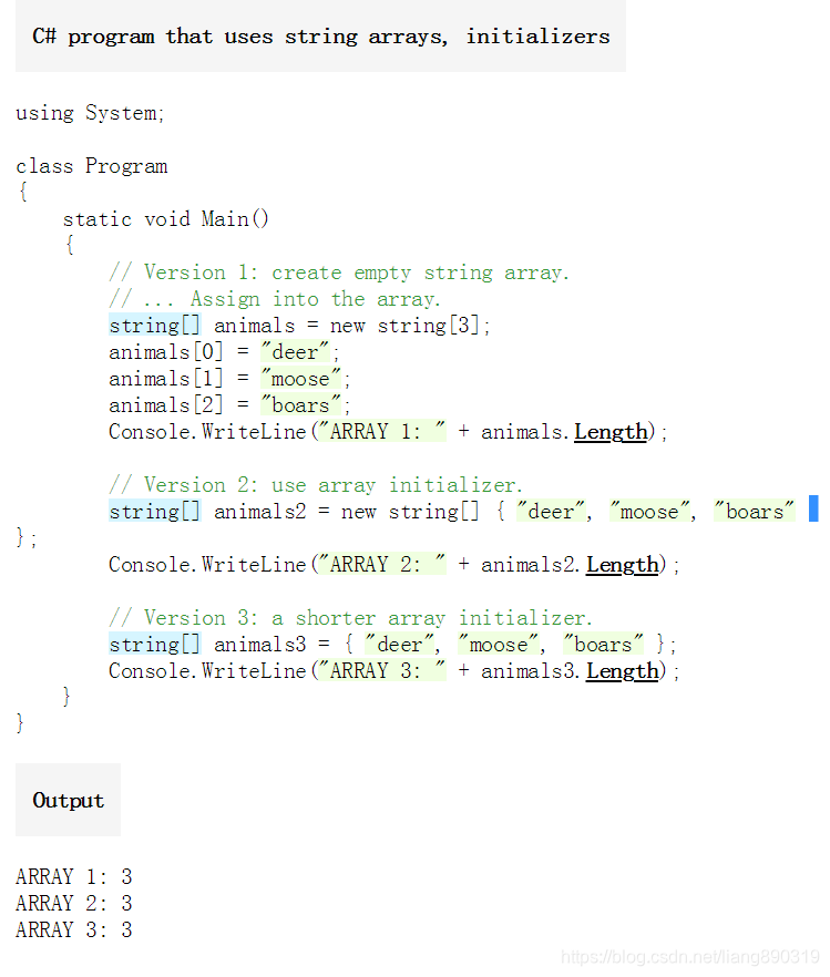 c# string数组-CSDN博客