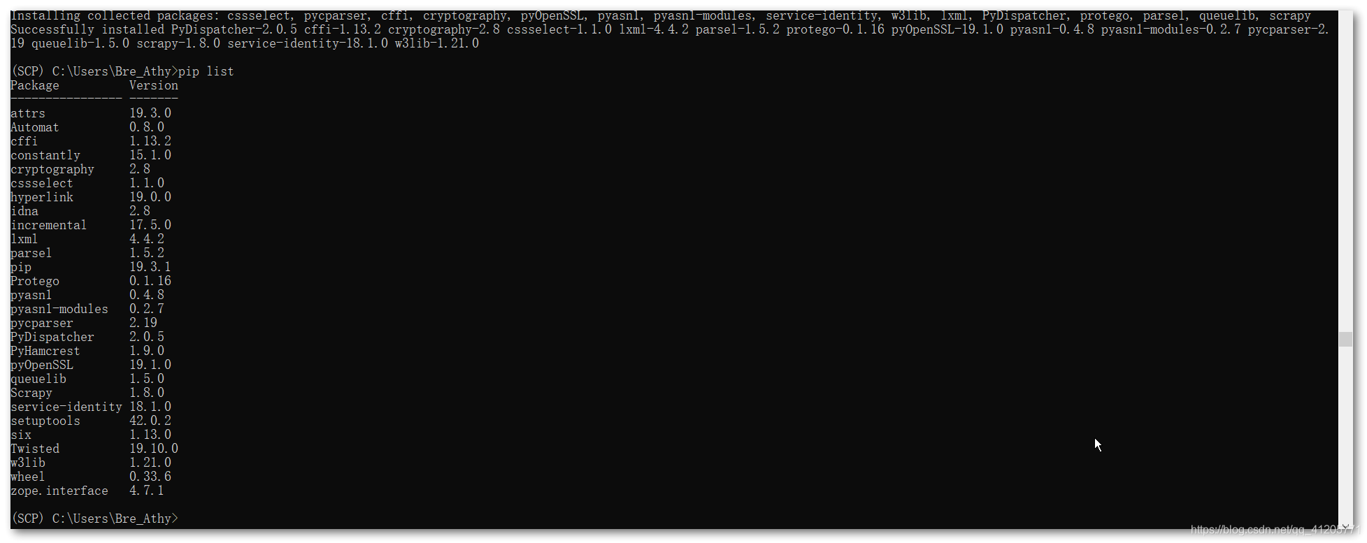 python3.8部署scrapy:Building wheel for Twisted (setup.py) ... error ...