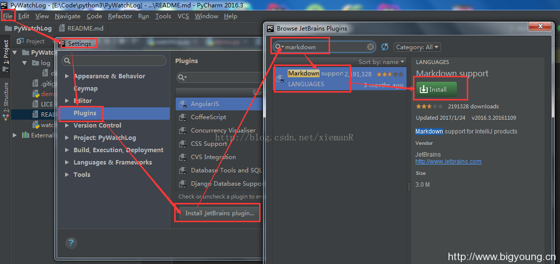 【原创】PyCharm 安装MarkDown插件，并修改.md文件默认打开方式 - 超级产品经理