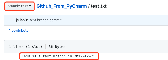 test分支上的test.txt文件