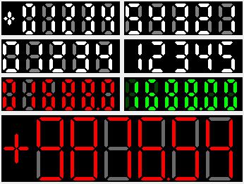 模拟仪器仪表ActiveX(OCX)控件 - 液晶数码管（NUMLED）介绍及下载地址