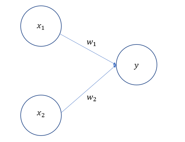 两个输入的感知机