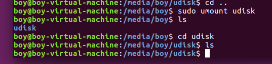 卸载后挂载点无内容