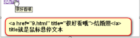 悬停文本标签实例