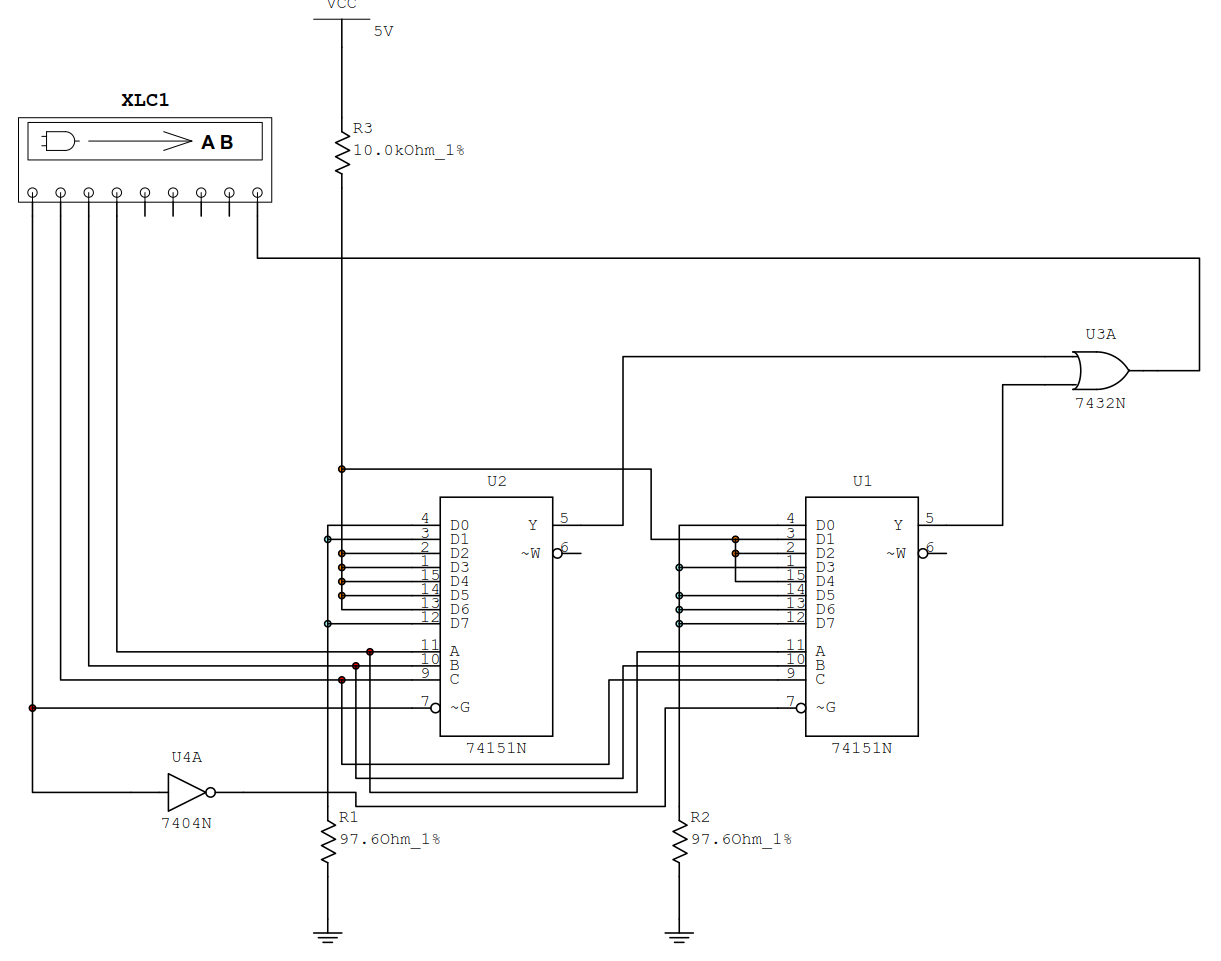 quartus仿真24数据选择器mux四选一74153八选一74151