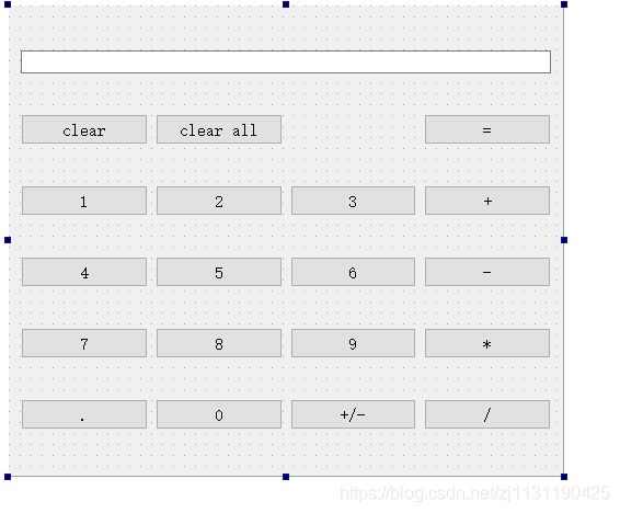 C++  Qt学习笔记 (1)  简易计算器设计