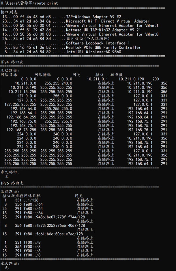 【安全狐】route print命令详解_安全狐的博客CSDN博客_routeprint命令详解