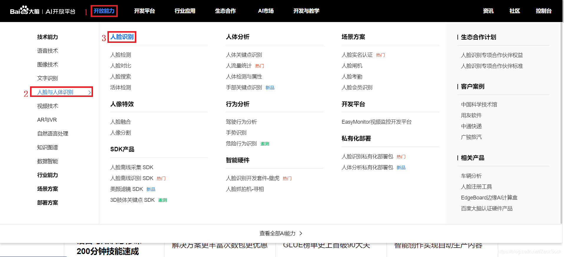 AI开放平台界面