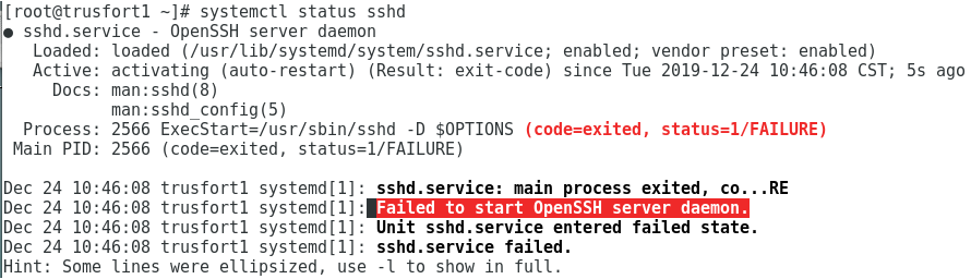 Sshd.service启动故障"Failed To Start OpenSSH Server Daemon "_sshd.service ...