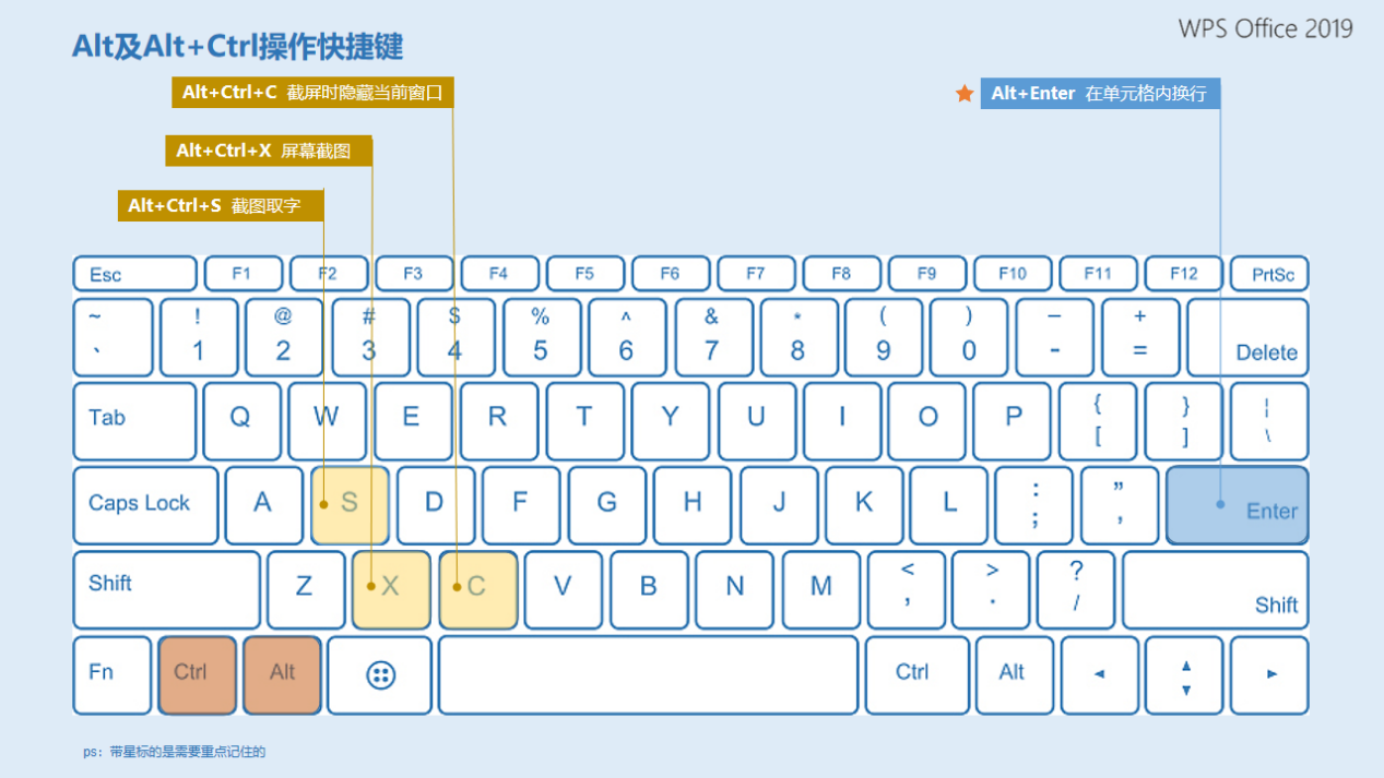 常用的excel快捷键