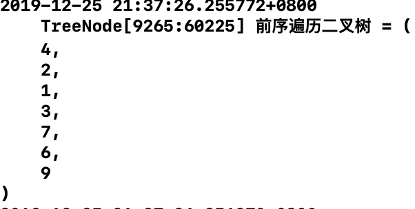 iOS实现反转二叉树（前序遍历二叉树）